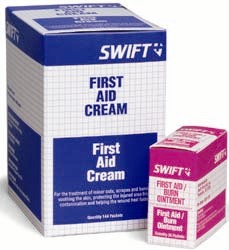 First Aid Cream, Single Use Foil Pack - Latex, Supported